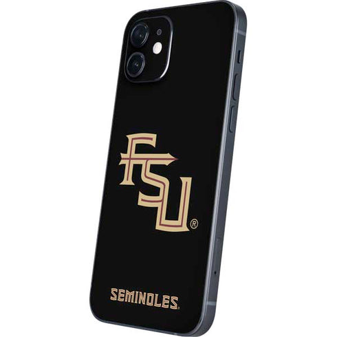 Florida State FSU Seminoles Black iPhone 12 Skin