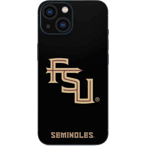 Florida State FSU Seminoles Black iPhone 13 Mini Skin