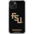Florida State FSU Seminoles Black iPhone 14 Plus Clear Case