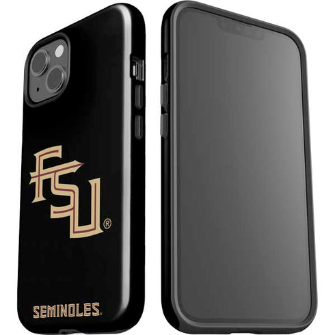 Florida State FSU Seminoles Black iPhone 15 Plus Impact Case