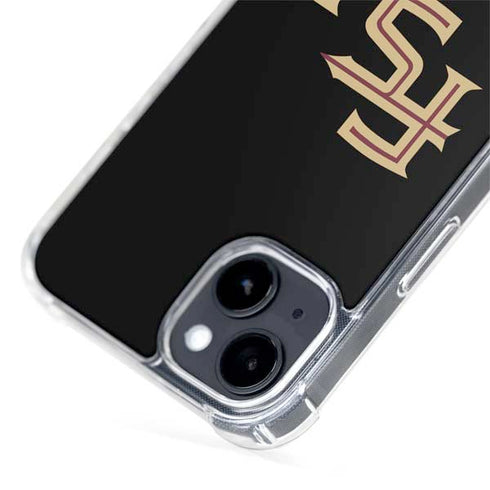 Florida State FSU Seminoles Black iPhone 15 Plus MagSafe Case