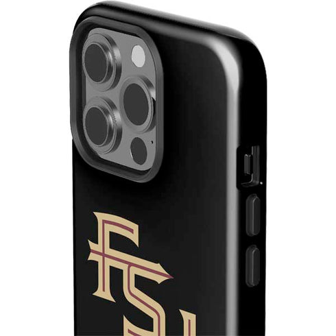 Florida State FSU Seminoles Black iPhone 15 Pro Impact Case