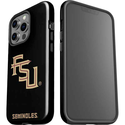Florida State FSU Seminoles Black iPhone 15 Pro Impact Case