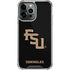 Florida State FSU Seminoles Black iPhone 14 Pro Max Clear Case