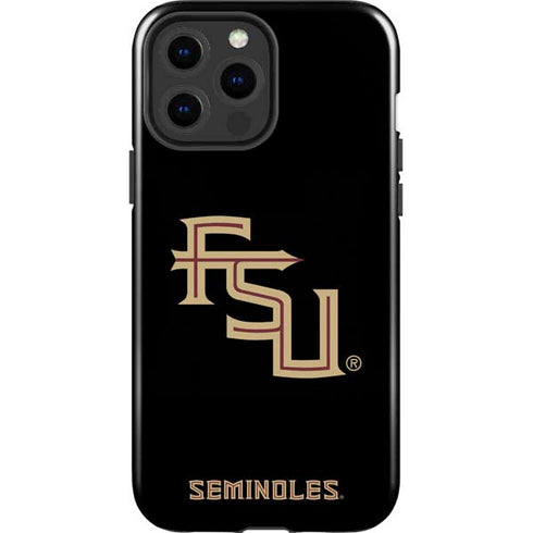 Florida State FSU Seminoles Black iPhone 15 Pro Max Impact Case