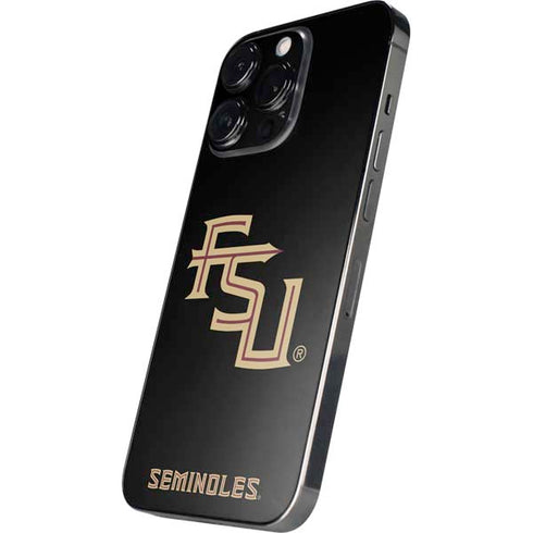 Florida State FSU Seminoles Black iPhone 14 Pro Skin