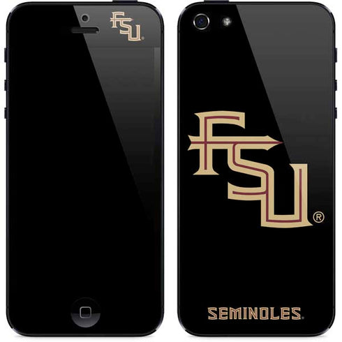 FSU Seminoles Black iPhone 5/5s/5SE Skin