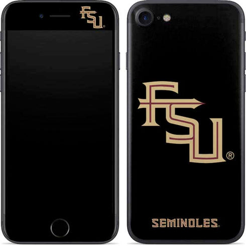Florida State FSU Seminoles Black iPhone SE (2nd & 3rd Gen) Skin