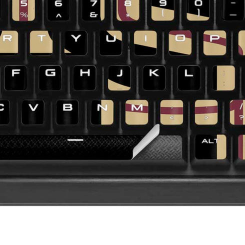 Florida State FSU Seminoles Black K95 RGB PLATINUM Mechanical Gaming Keyboard Skin