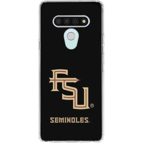 Florida State FSU Seminoles Black LG Stylo 6 Clear Case