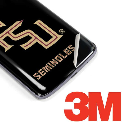 FSU Seminoles Black Moto E5 Plus Skin