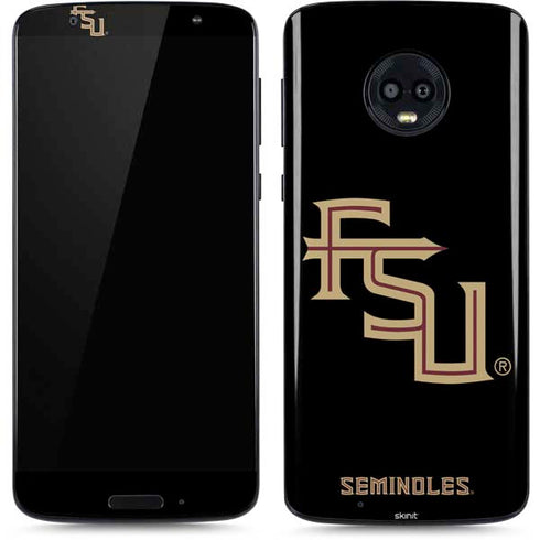 FSU Seminoles Black Moto G6 Skin