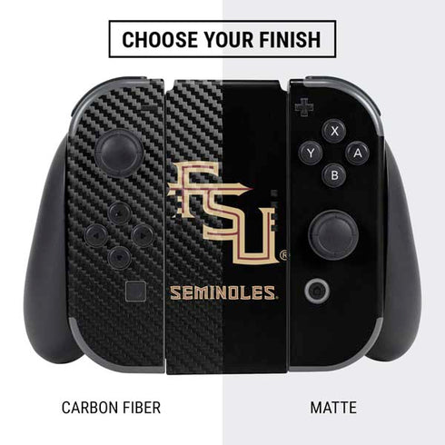 FSU Seminoles Black Nintendo Switch Bundle Skin