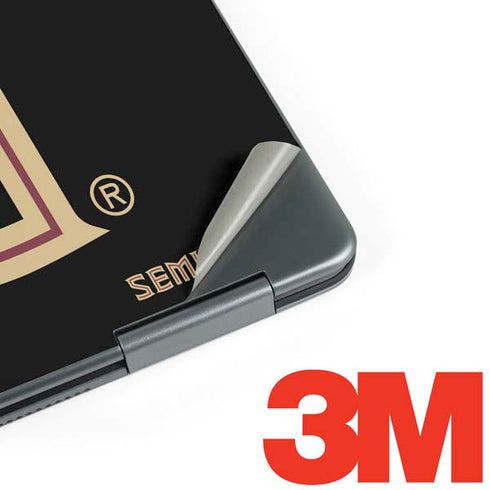 FSU Seminoles Black Notebook 9 Pro 13in (2017) Skin