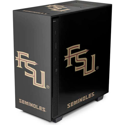 Florida State FSU Seminoles Black NZXT H510 Compact ATX Mid-Tower Case Skin