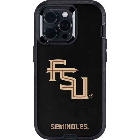 Florida State FSU Seminoles Black Otterbox Defender iPhone Skin