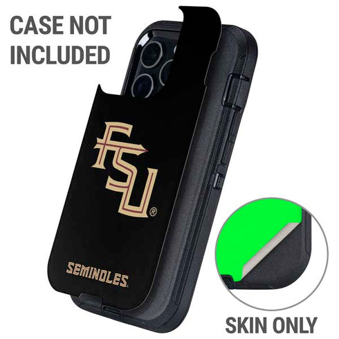 Florida State FSU Seminoles Black Otterbox Defender iPhone Skin