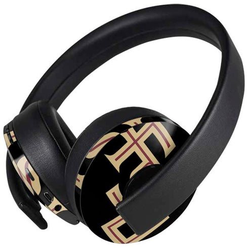 Florida State FSU Seminoles Black PlayStation 4 Gold Wireless Headset Skin
