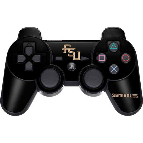 FSU Seminoles Black PS3 Dual Shock wireless controller Skin