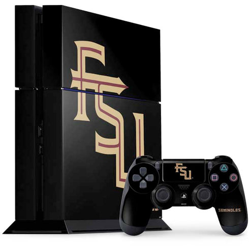 FSU Seminoles Black PS4 Console and Controller Bundle Skin