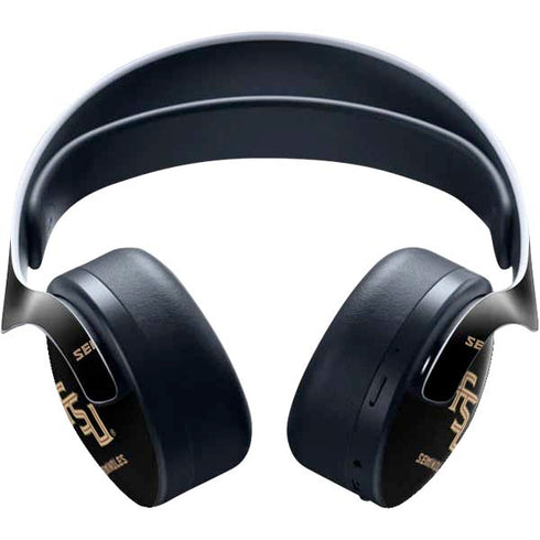 Florida State FSU Seminoles Black PULSE 3D Wireless Headset for PS5 Skin