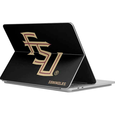 Florida State FSU Seminoles Black Surface Laptop Studio Skin
