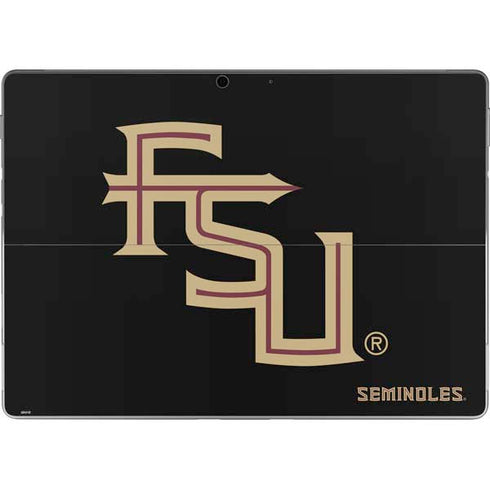 Florida State FSU Seminoles Black Surface Pro 8 Skin