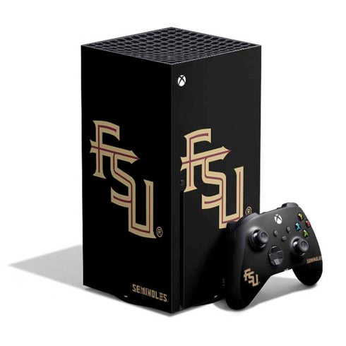 Florida State FSU Seminoles Black Xbox Series X Bundle Skin