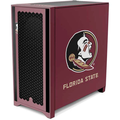 Florida State FSU Seminoles Corsair 4000D Tempered Glass Mid-Tower ATX Case Skin