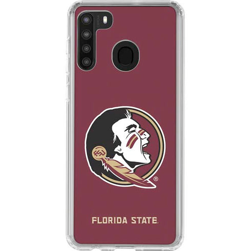Florida State FSU Seminoles Galaxy A21 Clear Case