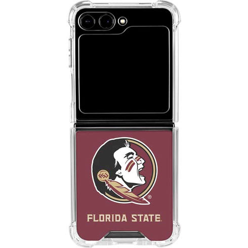 Florida State FSU Seminoles Galaxy Z Flip5 5G Clear Case