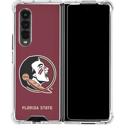 Florida State FSU Seminoles Galaxy Z Fold4 5G Clear Case