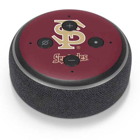 Florida State FSU Seminoles Initials Amazon Echo Dot Skin