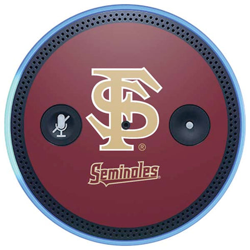 Florida State FSU Seminoles Initials Amazon Echo Skin