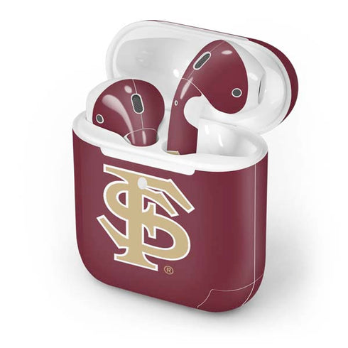 FSU Seminoles Initials Apple AirPods 2 Skin