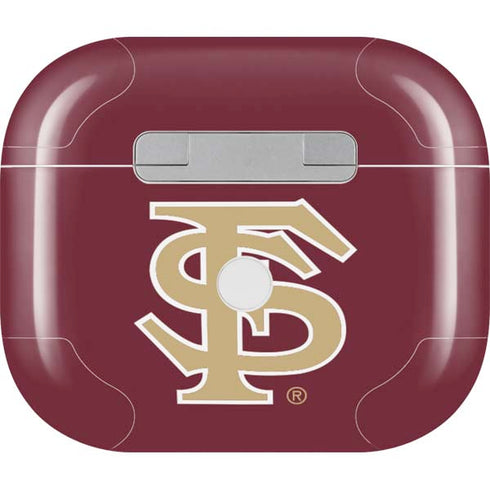 Florida State FSU Seminoles Initials Apple AirPods (3rd Gen 2021) Skin