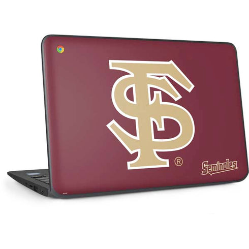 Florida State FSU Seminoles Initials HP Chromebook Skin