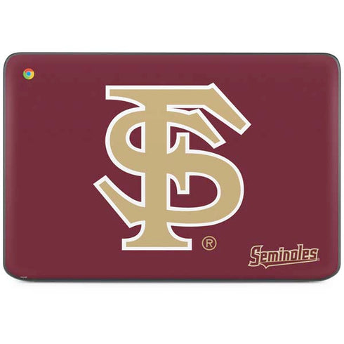 Florida State FSU Seminoles Initials HP Chromebook Skin