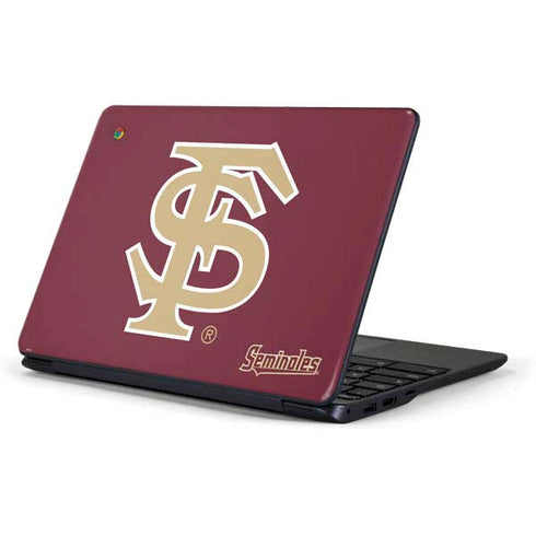 Florida State FSU Seminoles Initials Samsung Chromebook Skin