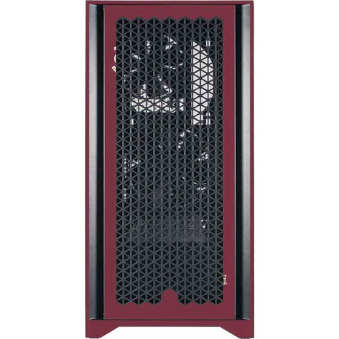 Florida State FSU Seminoles Initials Corsair 4000D Tempered Glass Mid-Tower ATX Case Skin