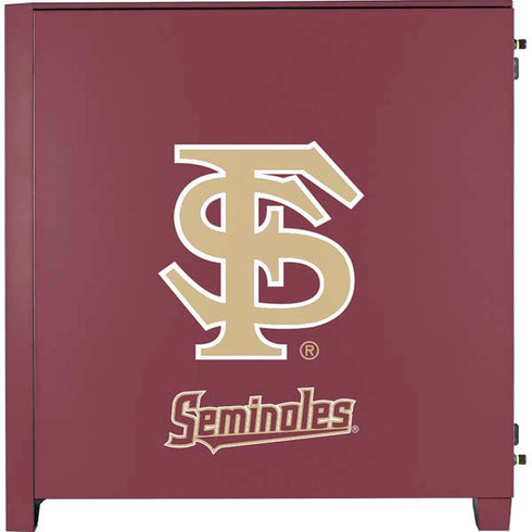 Florida State FSU Seminoles Initials Corsair 4000D Tempered Glass Mid-Tower ATX Case Skin