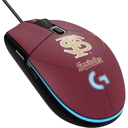 Florida State FSU Seminoles Initials G203 Prodigy RGB Wired Gaming Mouse Skin