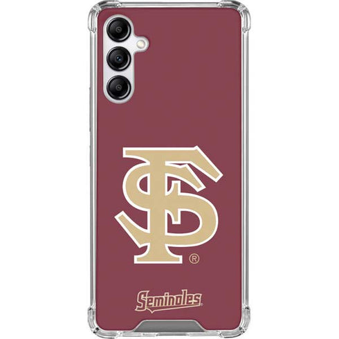 Florida State FSU Seminoles Initials Galaxy A14 5G Clear Case
