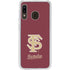 FSU Seminoles Initials Galaxy A20 Clear Case