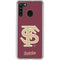 Florida State FSU Seminoles Initials Galaxy A21 Clear Case