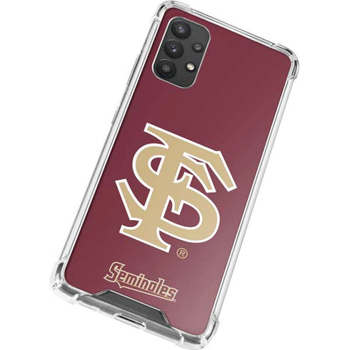 Florida State FSU Seminoles Initials Galaxy A32 5G Clear Case