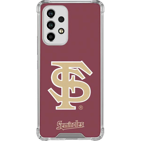 Florida State FSU Seminoles Initials Galaxy A33 5G Clear Case