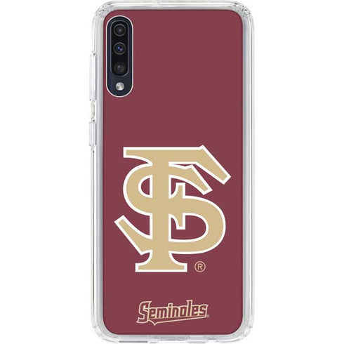 FSU Seminoles Initials Galaxy A50 Clear Case