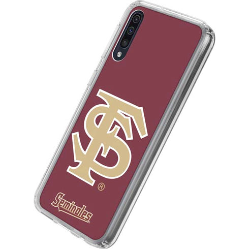 FSU Seminoles Initials Galaxy A50 Clear Case