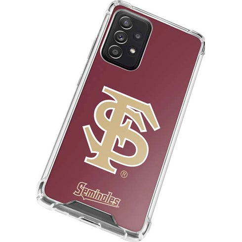 Florida State FSU Seminoles Initials Galaxy A52 5G Clear Case